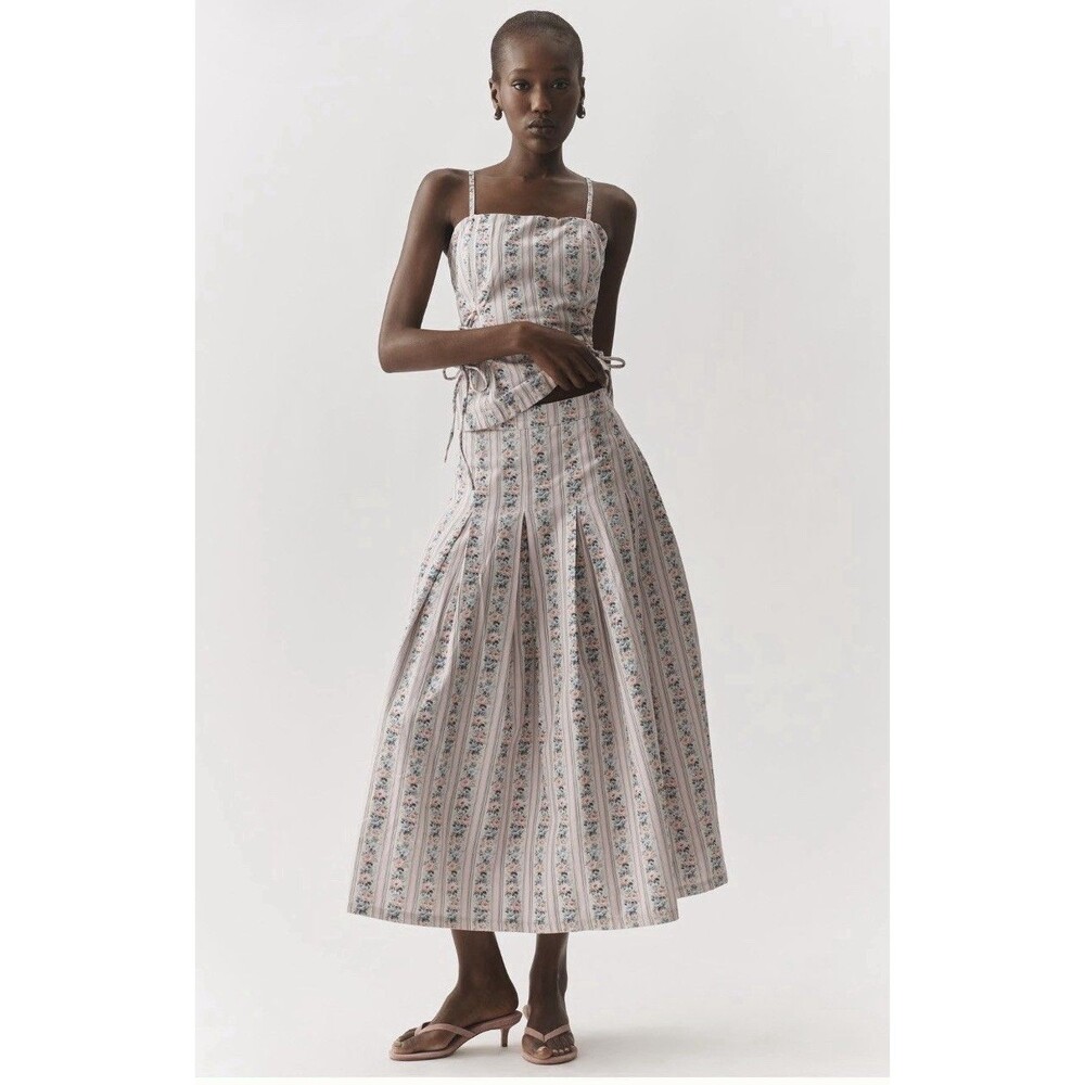 Anthropologie Muse Assembly Mia Wallpaper Size Large Skirt NWT